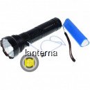 Lanterna Profesionala LED Ultra XHP90 300W 6x18650 la USB 19A063 XXM