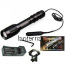 Lanterna Tactica LED CU Buton pe Fir Zoom Prindere pe Arma 220V 1 FAZA