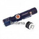 Mini Lanterna LED 3W Compacta, Zoom si Incarcare Directa USB Q616T6