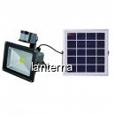 Proiector LED 20W Alb Rece cu Panou Solar si Senzor de Miscare