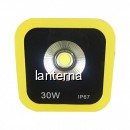 Proiector LED 30W Alb Rece 220V  Rama Galbena