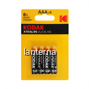 Set 4 Baterii Alkaline Kodak Xtralife LR03 AAA 9B006 XXM BEST SELLER