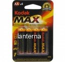 Set 80 Baterii Alcaline Kodak MAX, tip AA / LR6
